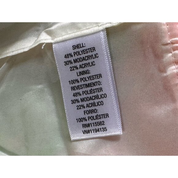 JEM and The Holograms Fluffy Furry Rainbow Youth Vest Size Small 6-6X Costume - Picture 5 of 13